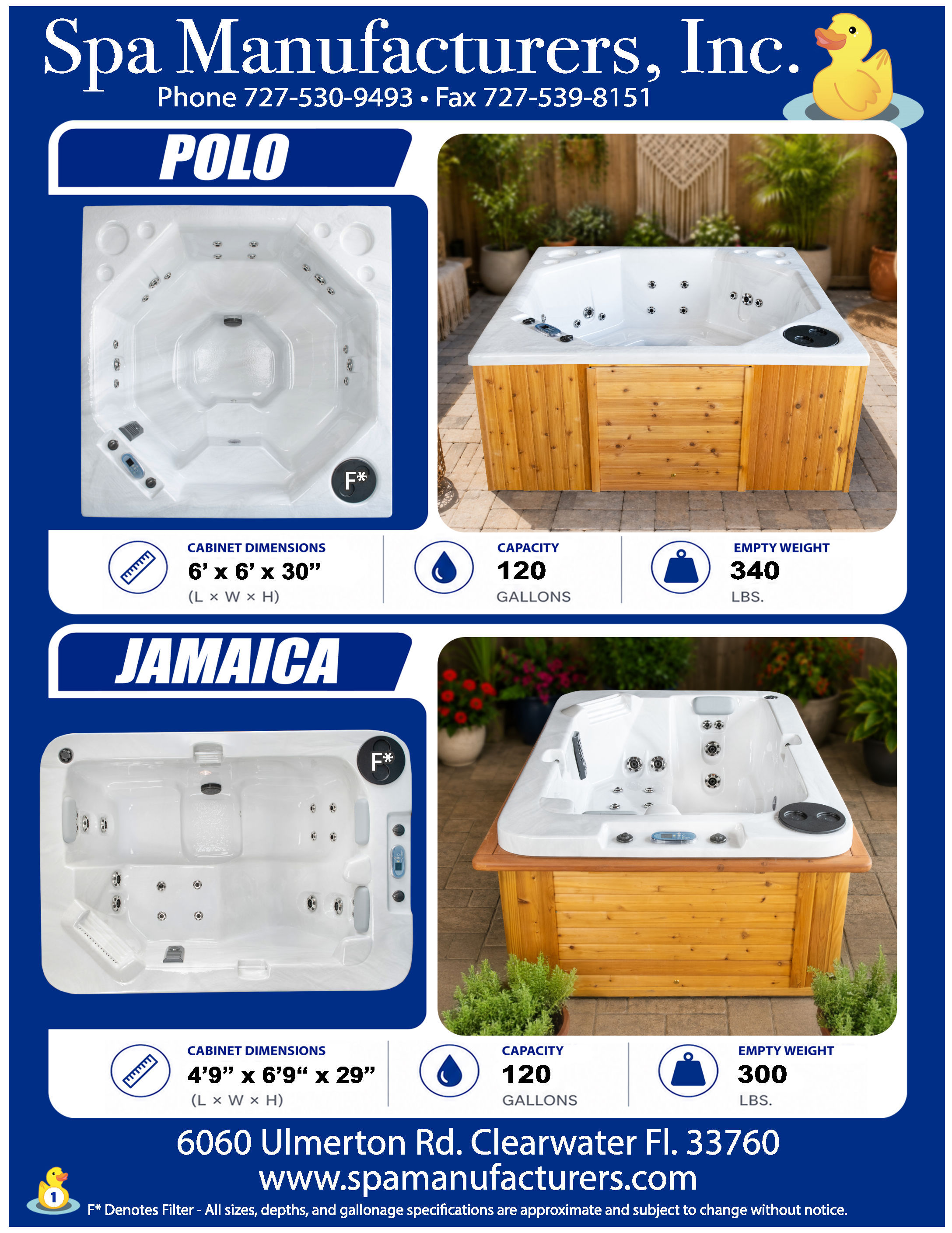 Hot Tub Brochure Page 1