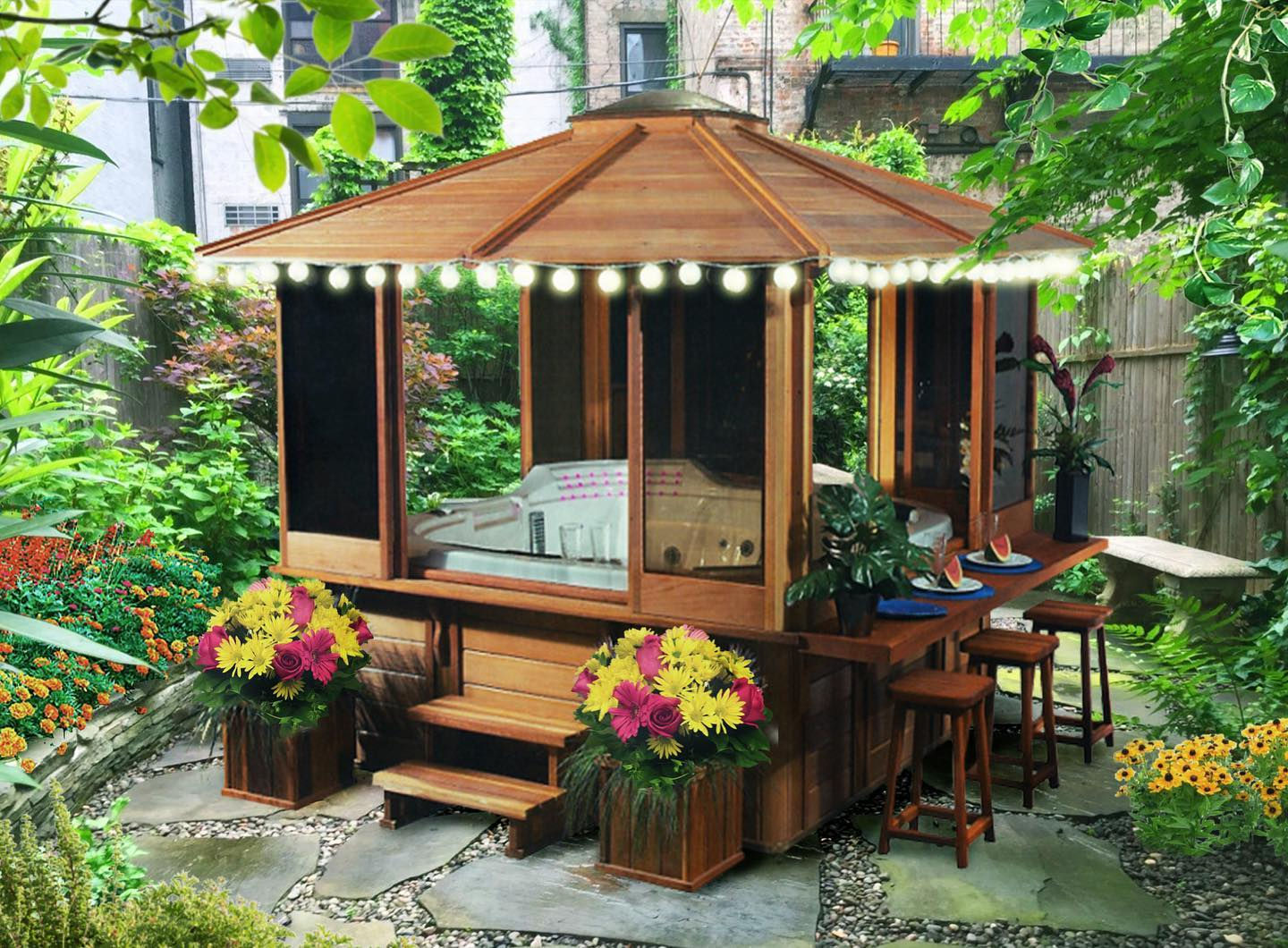 650 Waterfall Hot Tub Shell
